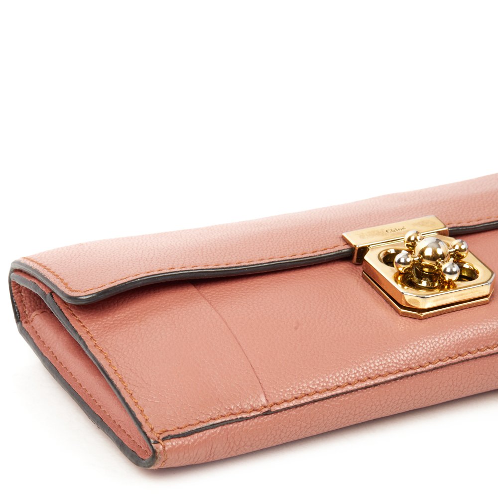 Chloe Purse Elsie Continental Flap Wallet in Nut, Calfskin Leather — Alternate View 15