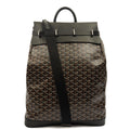 Goyard Backpack Steamer Backpack in Black, Leather — Front View