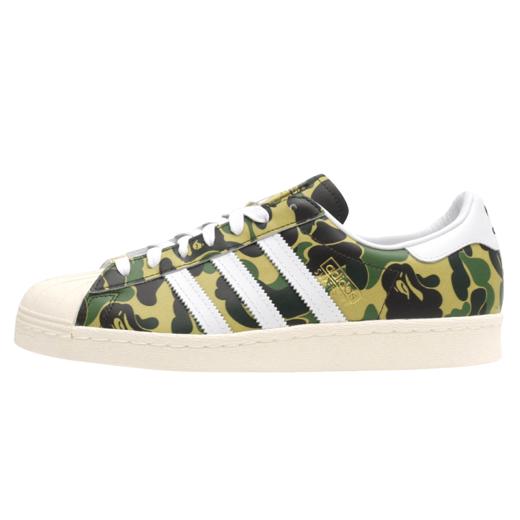 BAPE x adidas Superstar 80s 'ABC Camo' — UK 3.5 | EU 36 | US 4 — Front View