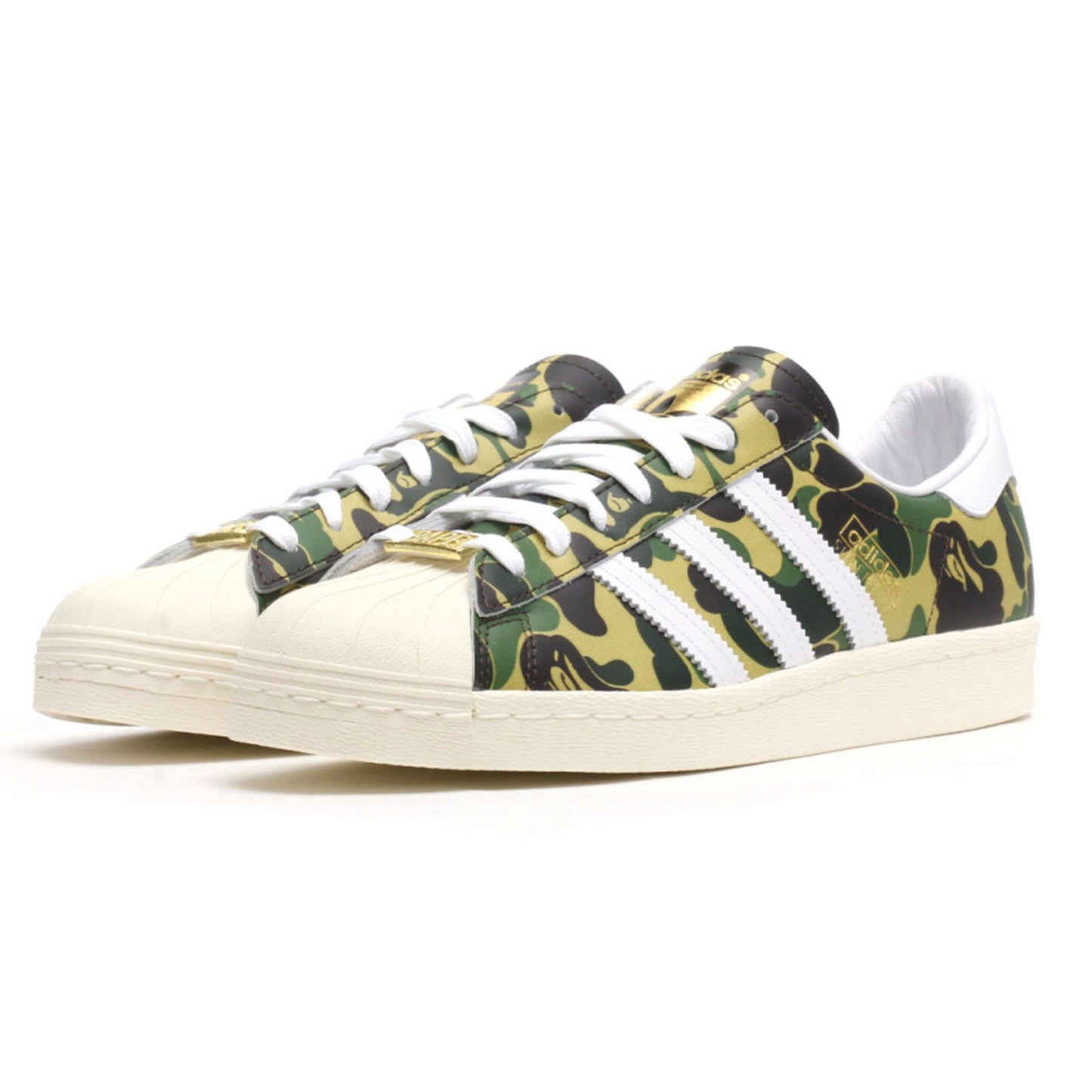 BAPE x adidas Superstar 80s 'ABC Camo' — UK 3.5 | EU 36 | US 4 — Side View