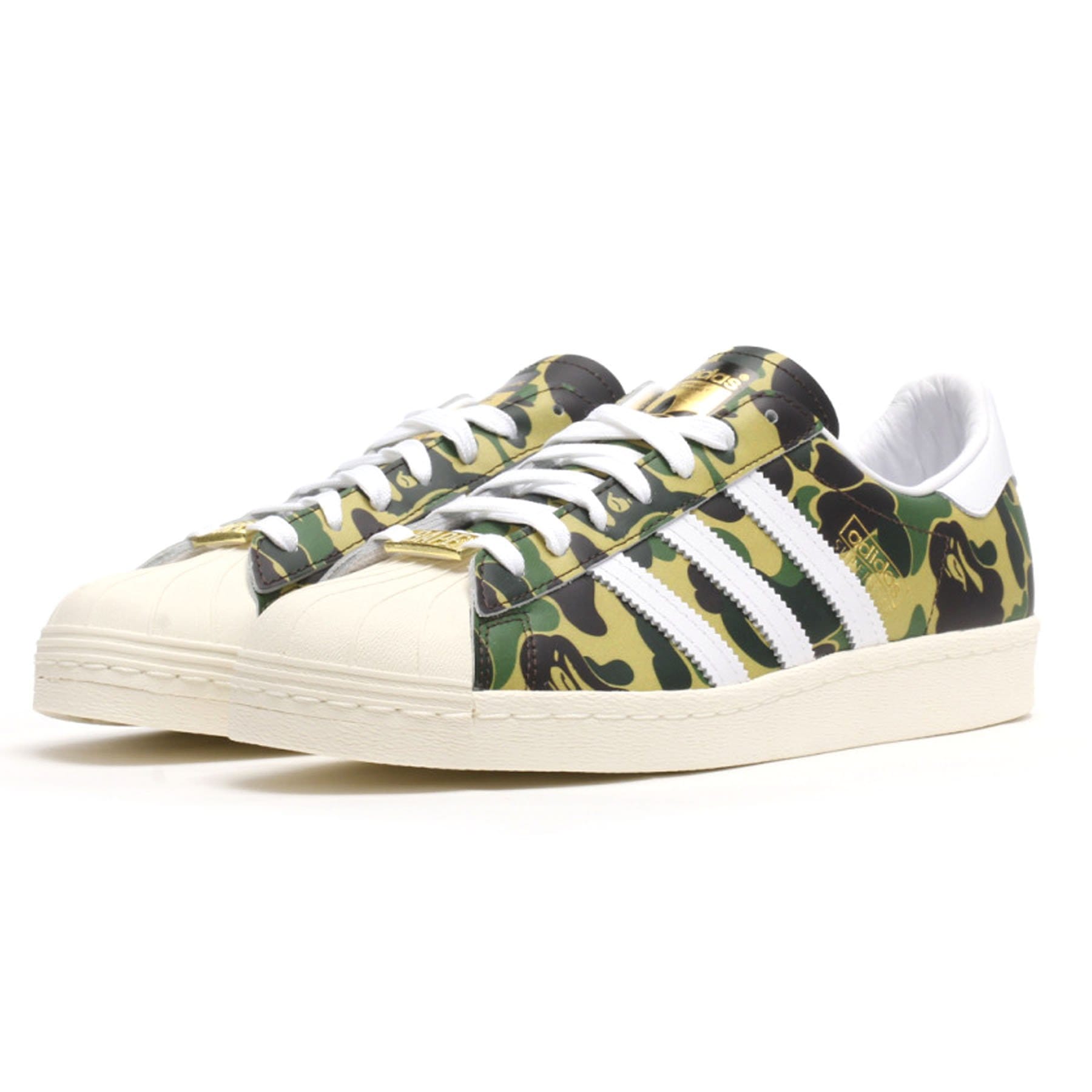 BAPE x adidas Superstar 80s 'ABC Camo' — UK 3.5 | EU 36 | US 4 — Side View