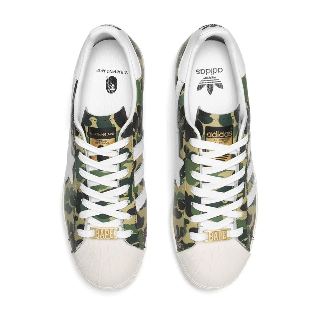 BAPE x adidas Superstar 80s 'ABC Camo' — UK 3.5 | EU 36 | US 4 — Back View