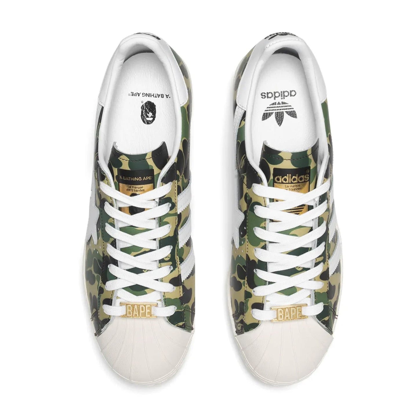 BAPE x adidas Superstar 80s 'ABC Camo' — UK 3.5 | EU 36 | US 4 — Back View