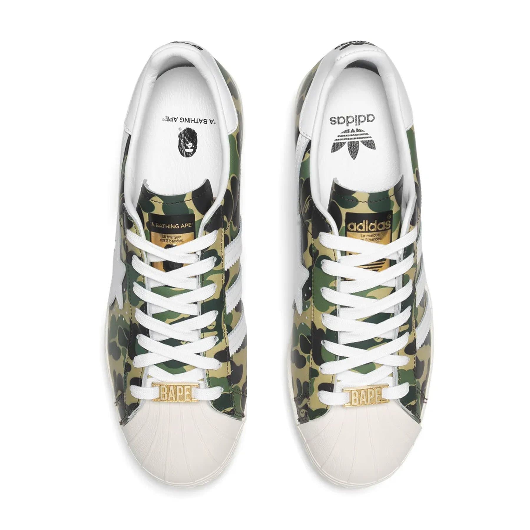 BAPE x adidas Superstar 80s 'ABC Camo' — UK 3.5 | EU 36 | US 4 — Back View
