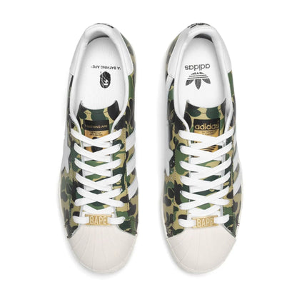 BAPE x adidas Superstar 80s 'ABC Camo' — UK 3.5 | EU 36 | US 4 — Back View
