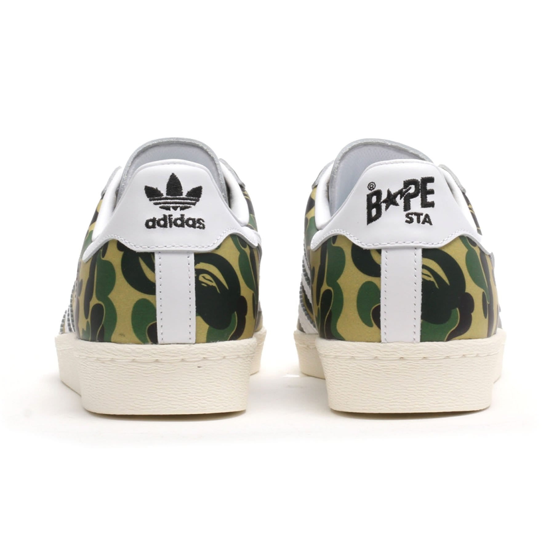 BAPE x adidas Superstar 80s 'ABC Camo' — UK 3.5 | EU 36 | US 4 — Top View