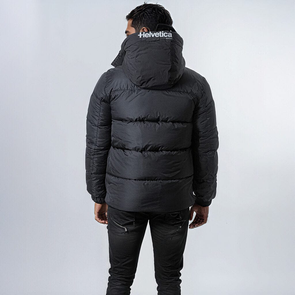 Helvetica Mountain Pioneers Barnes Hooded Parka Jacket — XS — Detail View
