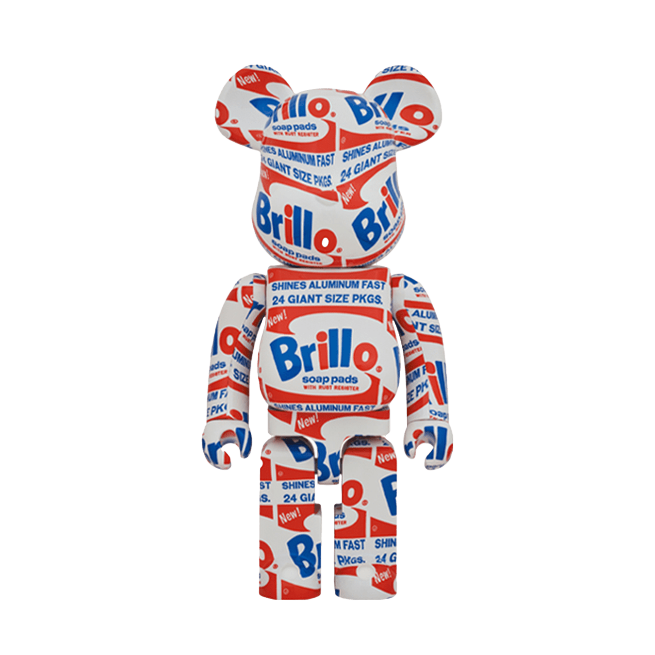 Bearbrick ANDY WARHOL "Brillo" 1000% — Front View