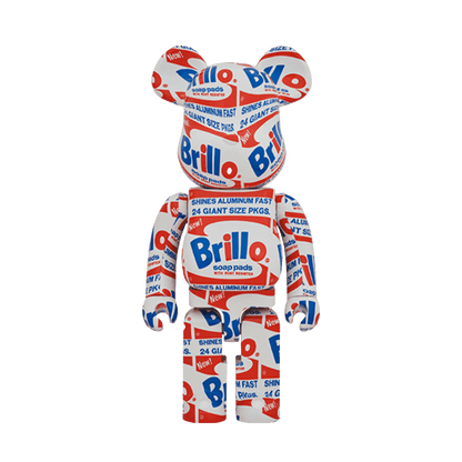 Bearbrick ANDY WARHOL "Brillo" 1000% — Front View