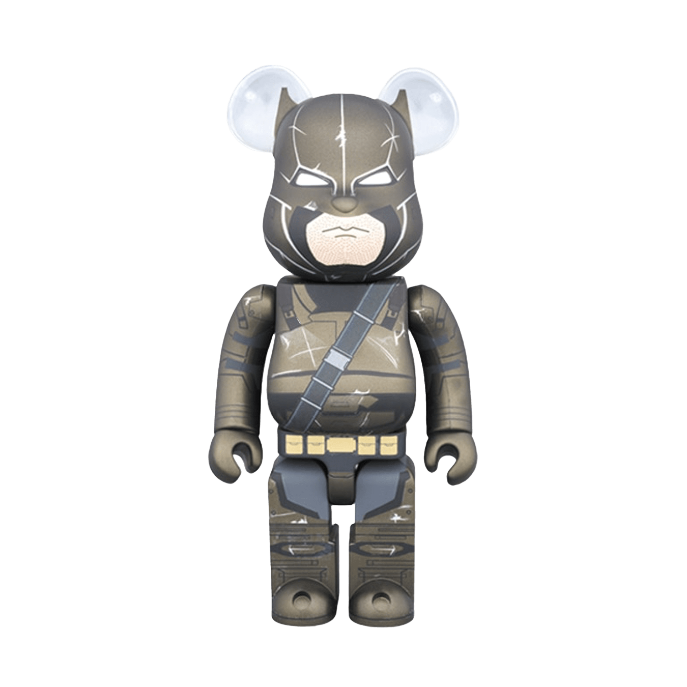 Bearbrick Armored Batman 400% 'Black' — Front View