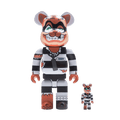 Bearbrick BAIT x Medicom TMNT Scratch 100% & 400% Set 'White/Black' — Front View