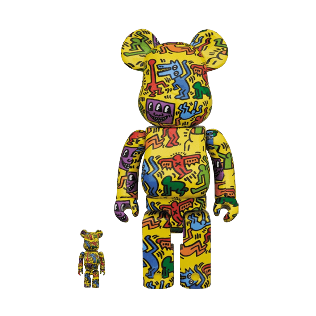 Bearbrick Keith Haring #5 100% & 400% Set — Front View