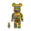 Bearbrick Keith Haring #5 100% & 400% Set — Front View