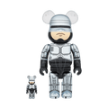 Bearbrick Robocop 100% & 400% Set 'Silver' — Front View