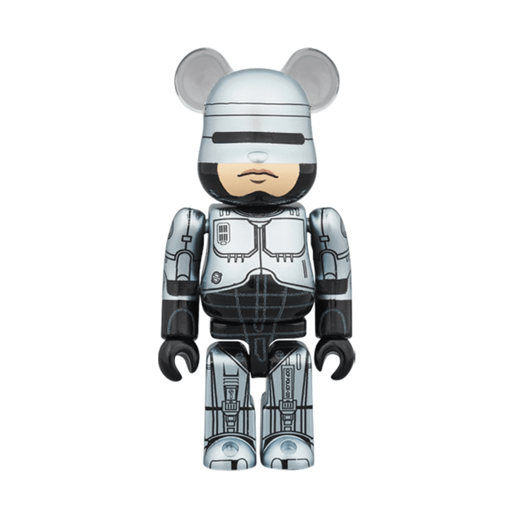 Bearbrick Robocop 100% & 400% Set 'Silver' — Side View