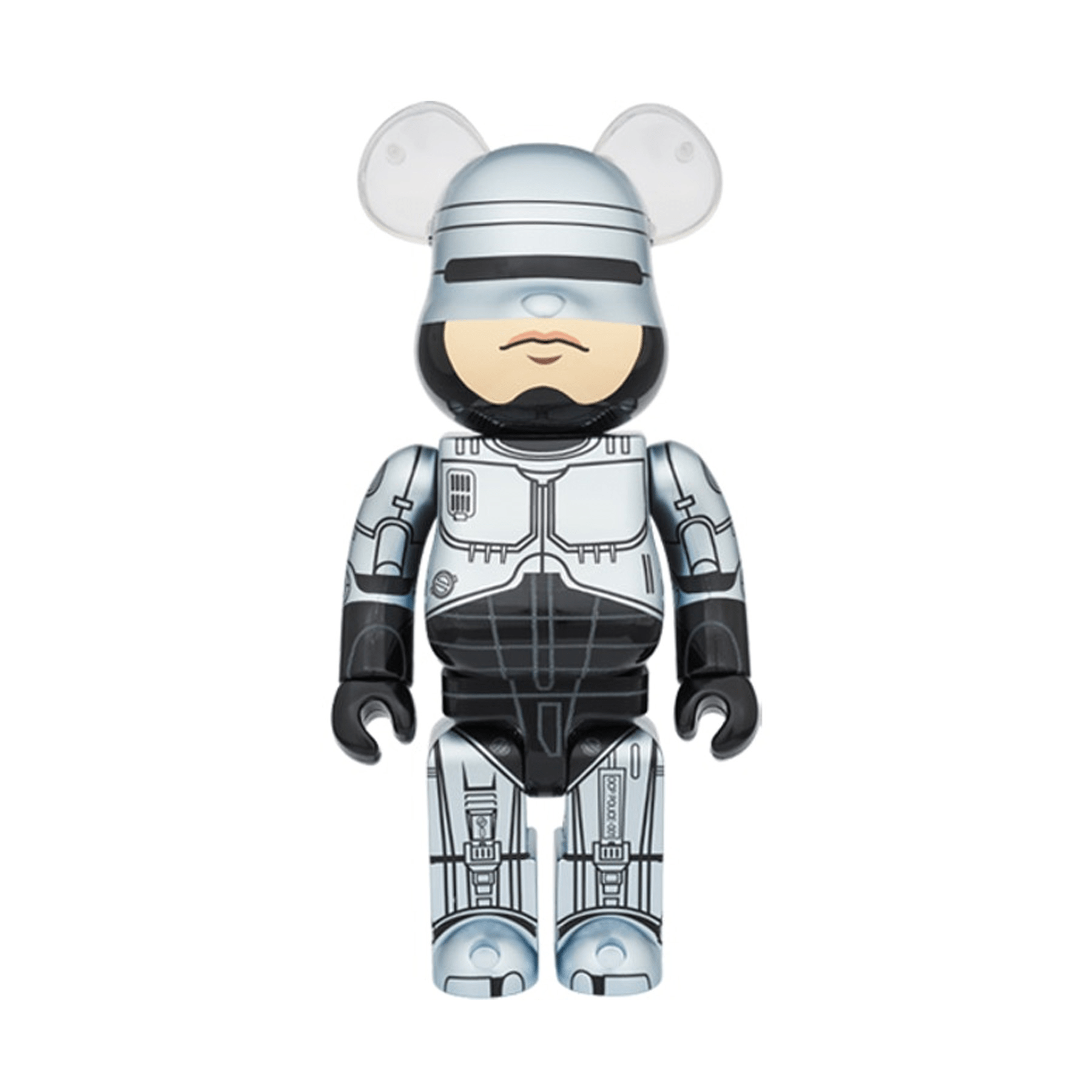 Bearbrick Robocop 100% & 400% Set 'Silver' — Back View