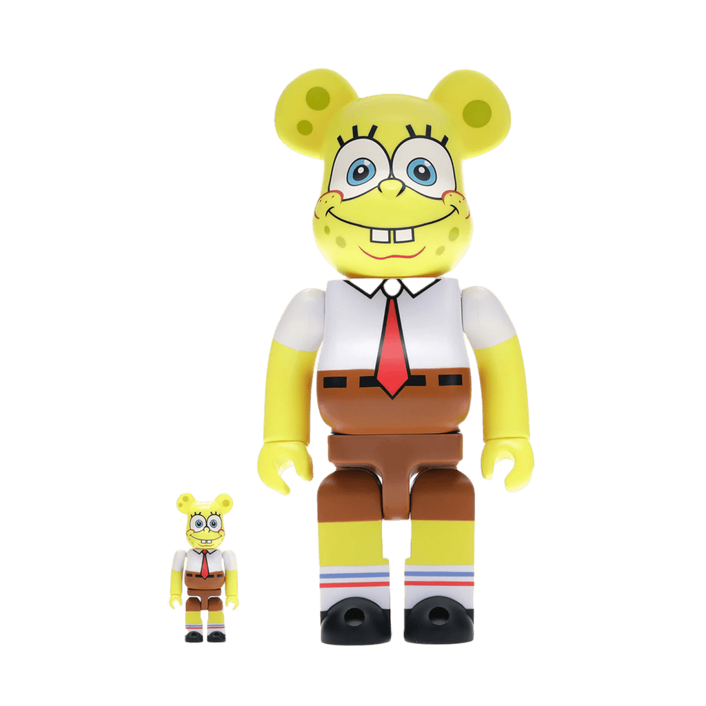 Bearbrick Spongebob 100% & 400% Set 'Yellow' — Front View