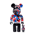 Bearbrick x Bape Shark London Store 100% & 400% Set — Front View