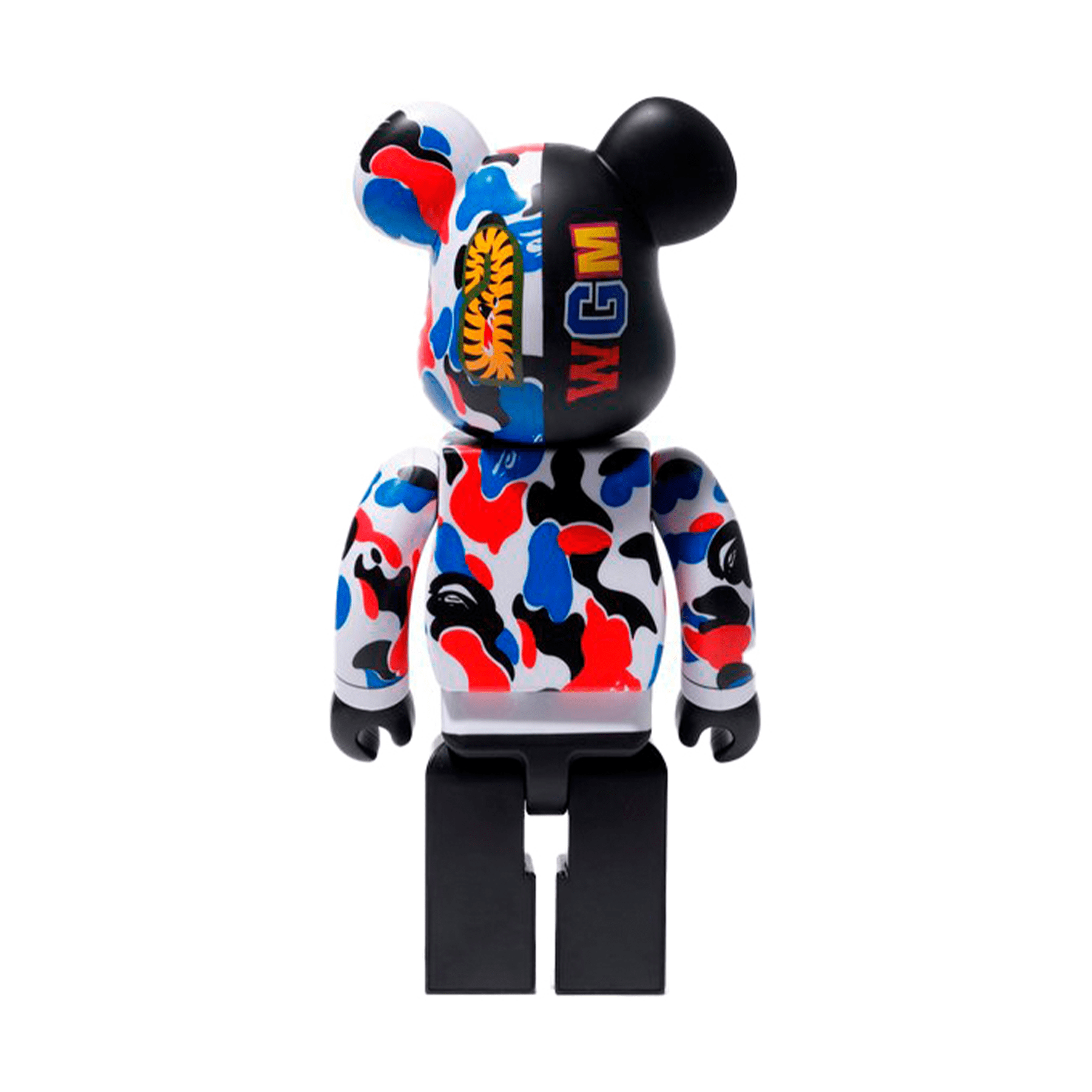 Bearbrick x Bape Shark London Store 100% & 400% Set — Side View