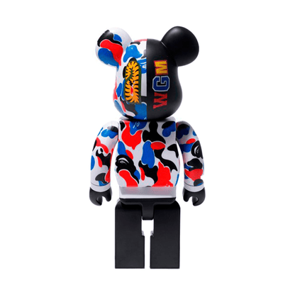 Bearbrick x Bape Shark London Store 100% & 400% Set — Side View