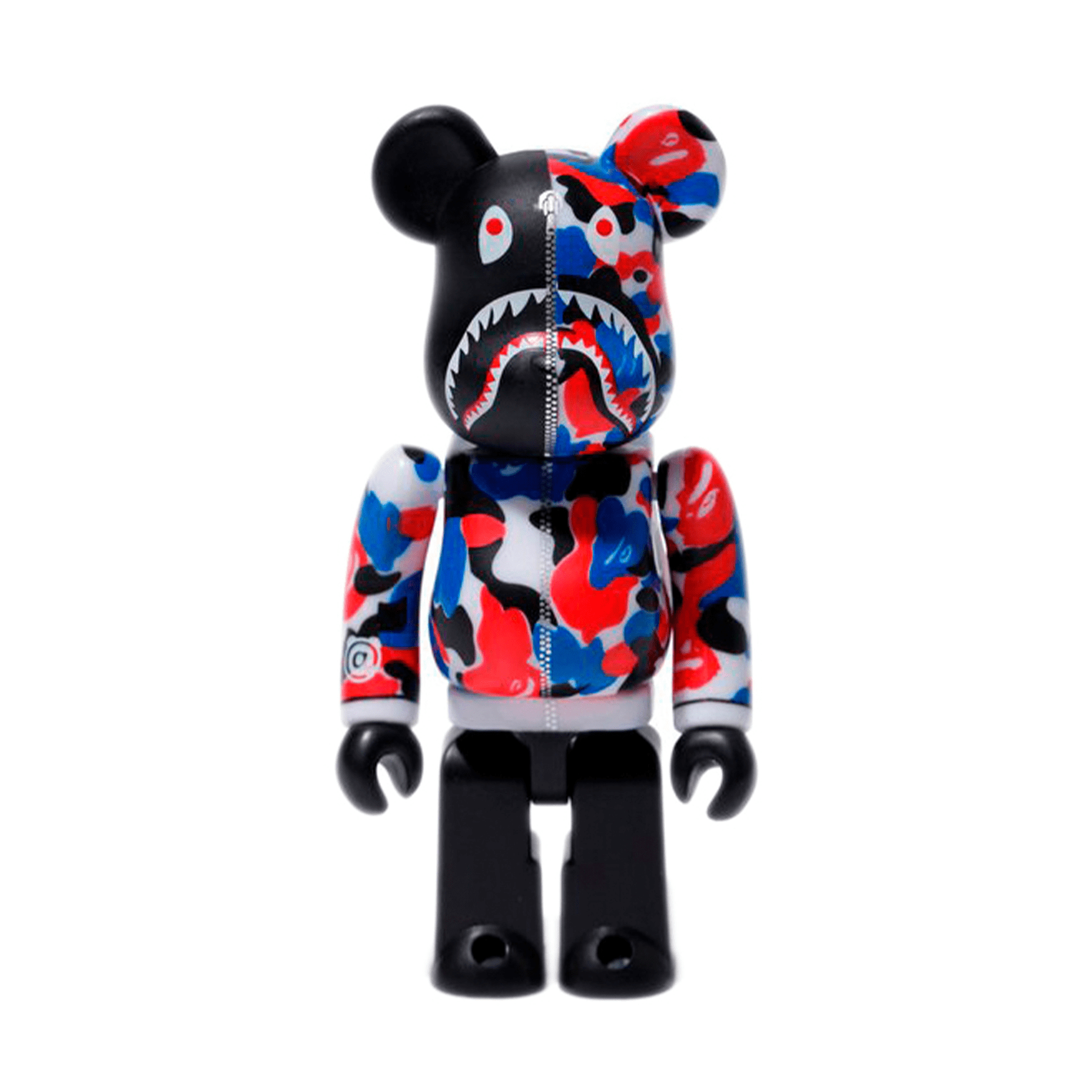 Bearbrick x Bape Shark London Store 100% & 400% Set — Back View