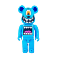 Bearbrick x Greg Mike Hibearnation DesignerCon Exclusive 400% 'Blue' — Front View