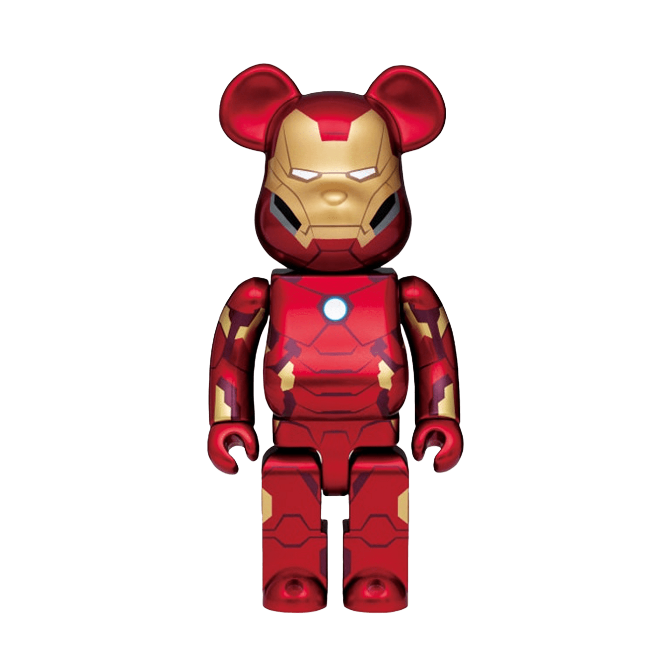 Bearbrick x Ironman Happy Lottery (2021 Version) 400% 'Red' — Front View