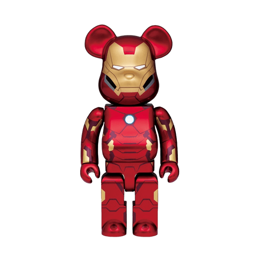 Bearbrick x Ironman Happy Lottery (2021 Version) 400% 'Red' — Front View