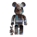 Bearbrick x Kith Palette 10-Year Anniversary 100% & 400% Set 'Multi' — Front View