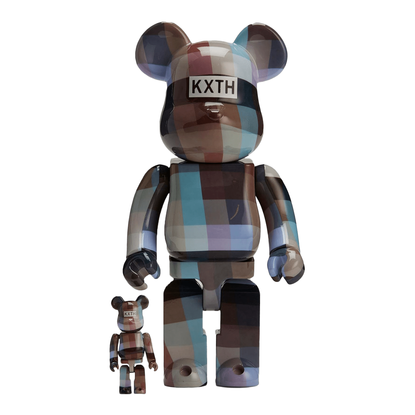 Bearbrick x Kith Palette 10-Year Anniversary 100% & 400% Set 'Multi' — Front View