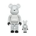 Bearbrick x Nike SB 2020 100% & 400% Set 'White' — Front View
