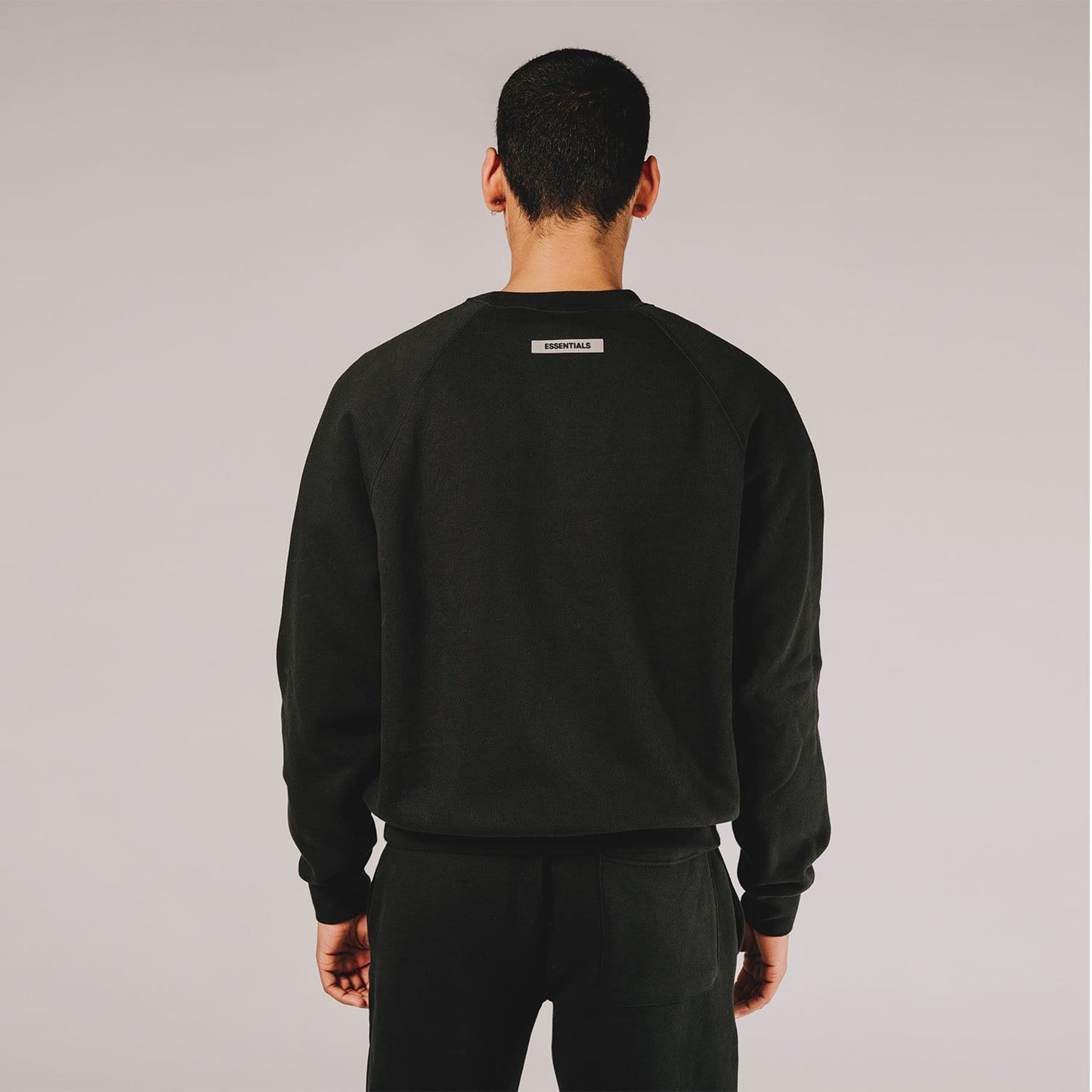 FEAR OF GOD ESSENTIALS 3D Silicon Applique Crewneck Dark Slate/Stretch Limo/Black — XXS — Alternate View 8