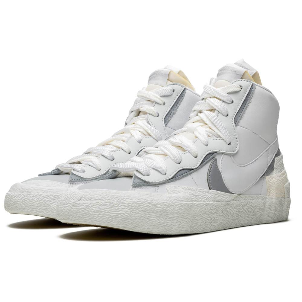 Sacai x Nike Blazer Mid 'White Grey' — UK 3 | EU 35.5 | US 3.5 — Side View