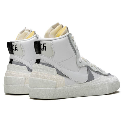 Sacai x Nike Blazer Mid 'White Grey' — UK 3 | EU 35.5 | US 3.5 — Back View