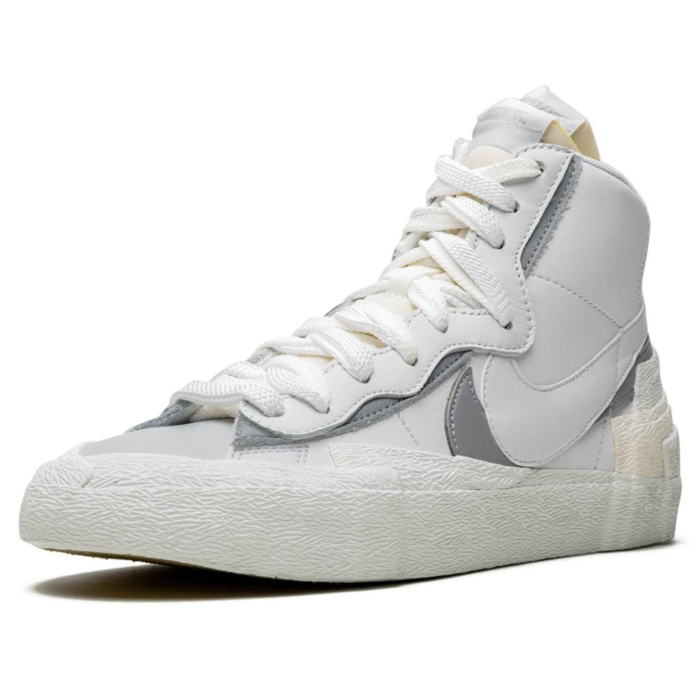 Sacai x Nike Blazer Mid 'White Grey' — UK 3 | EU 35.5 | US 3.5 — Top View