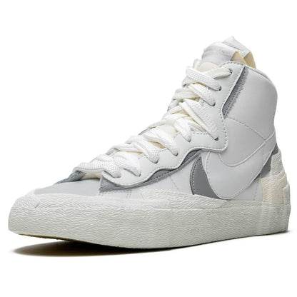 Sacai x Nike Blazer Mid 'White Grey' — UK 3 | EU 35.5 | US 3.5 — Top View