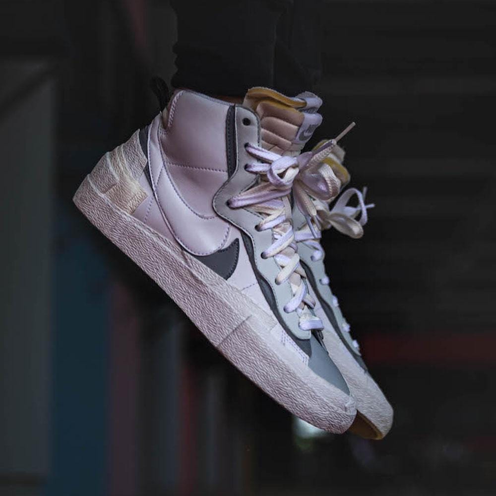 Sacai x Nike Blazer Mid 'White Grey' — UK 3 | EU 35.5 | US 3.5 — Alternate View 7