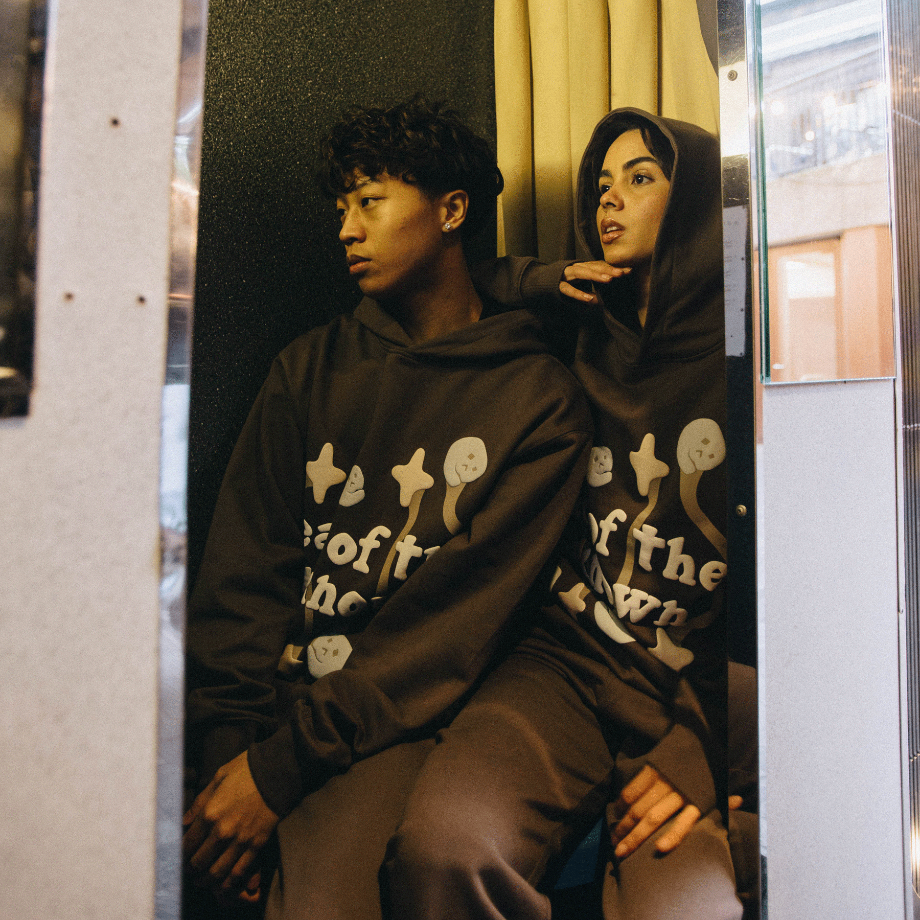 Broken Planet Hoodie x KG 'Granite Brown' — XXS — Back View