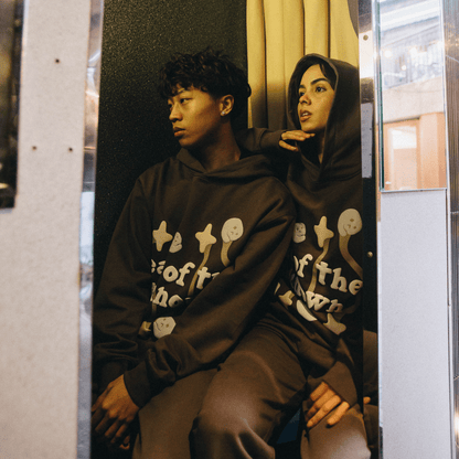 Broken Planet Hoodie x KG 'Granite Brown' — XXS — Back View