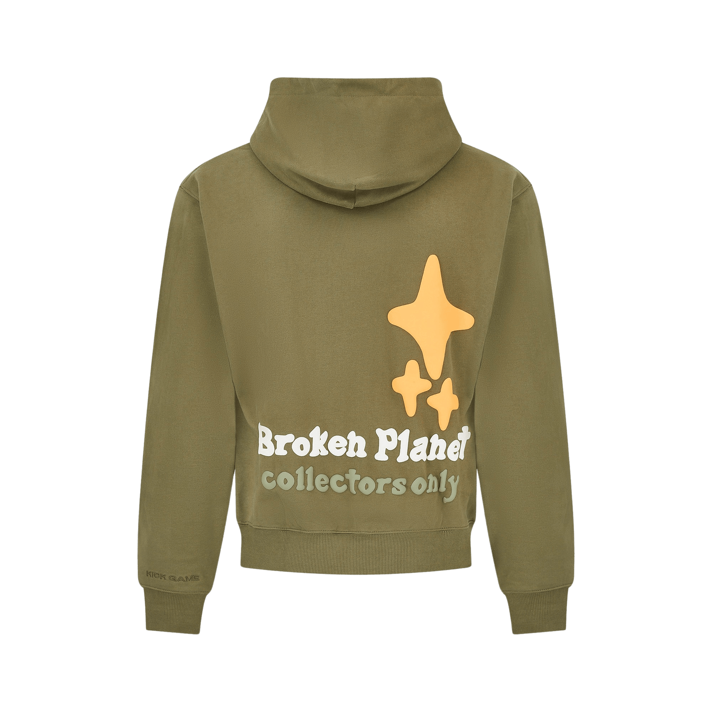 Broken Planet Hoodie x KG 'Olive Green' — XXS — Side View