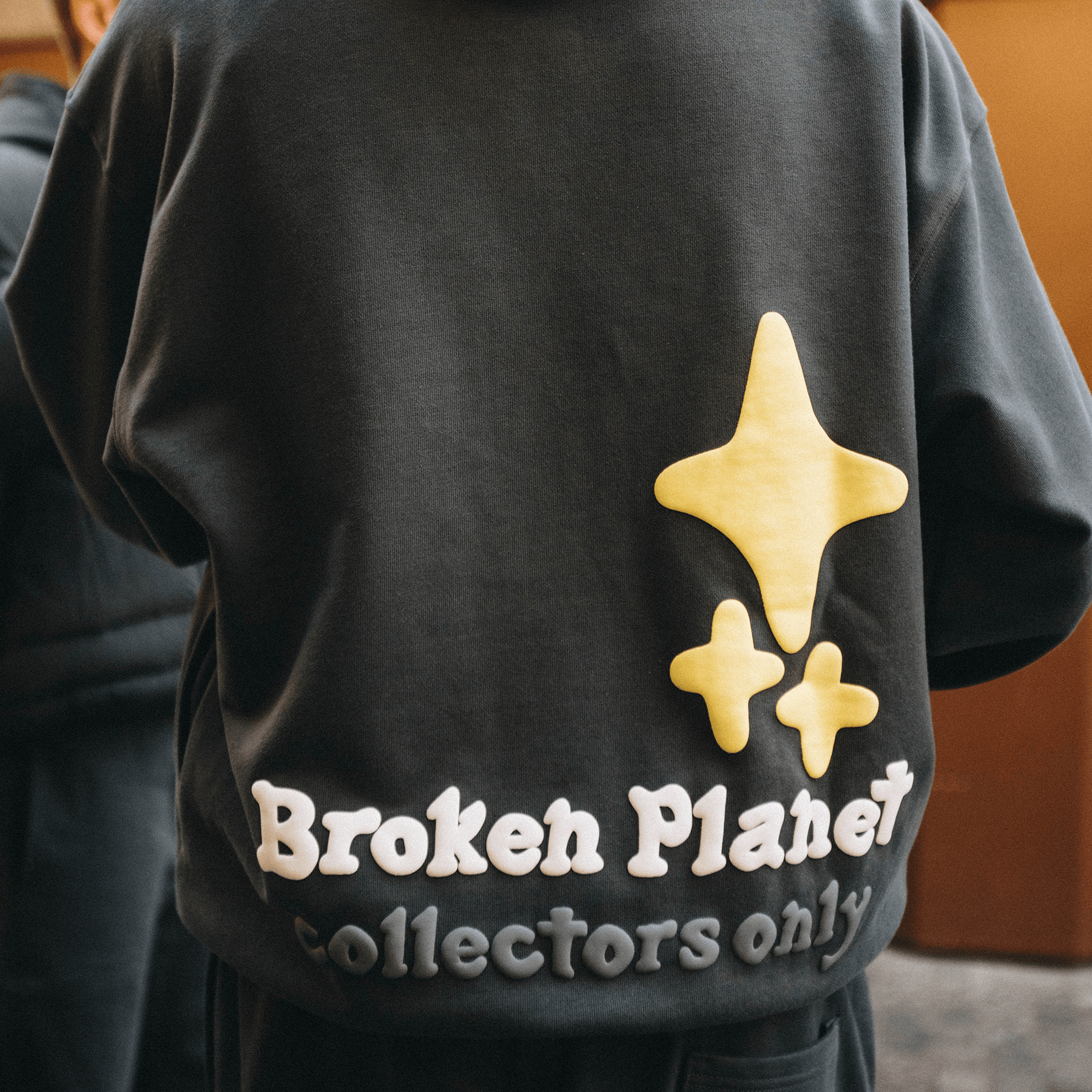 Broken Planet Hoodie x KG 'Onyx' — XXS — Top View