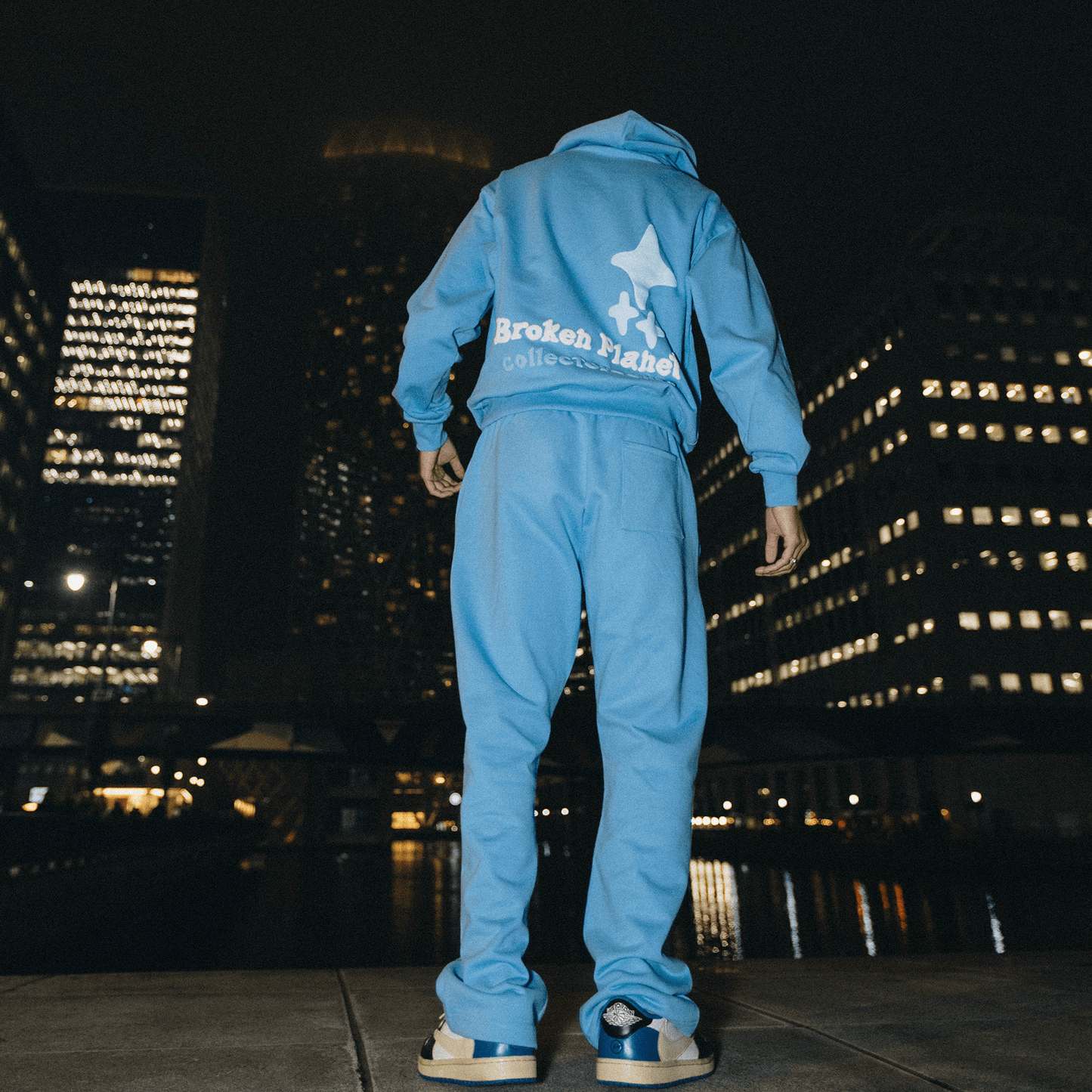 Broken Planet Hoodie x KG 'University Blue' — XXS — Top View