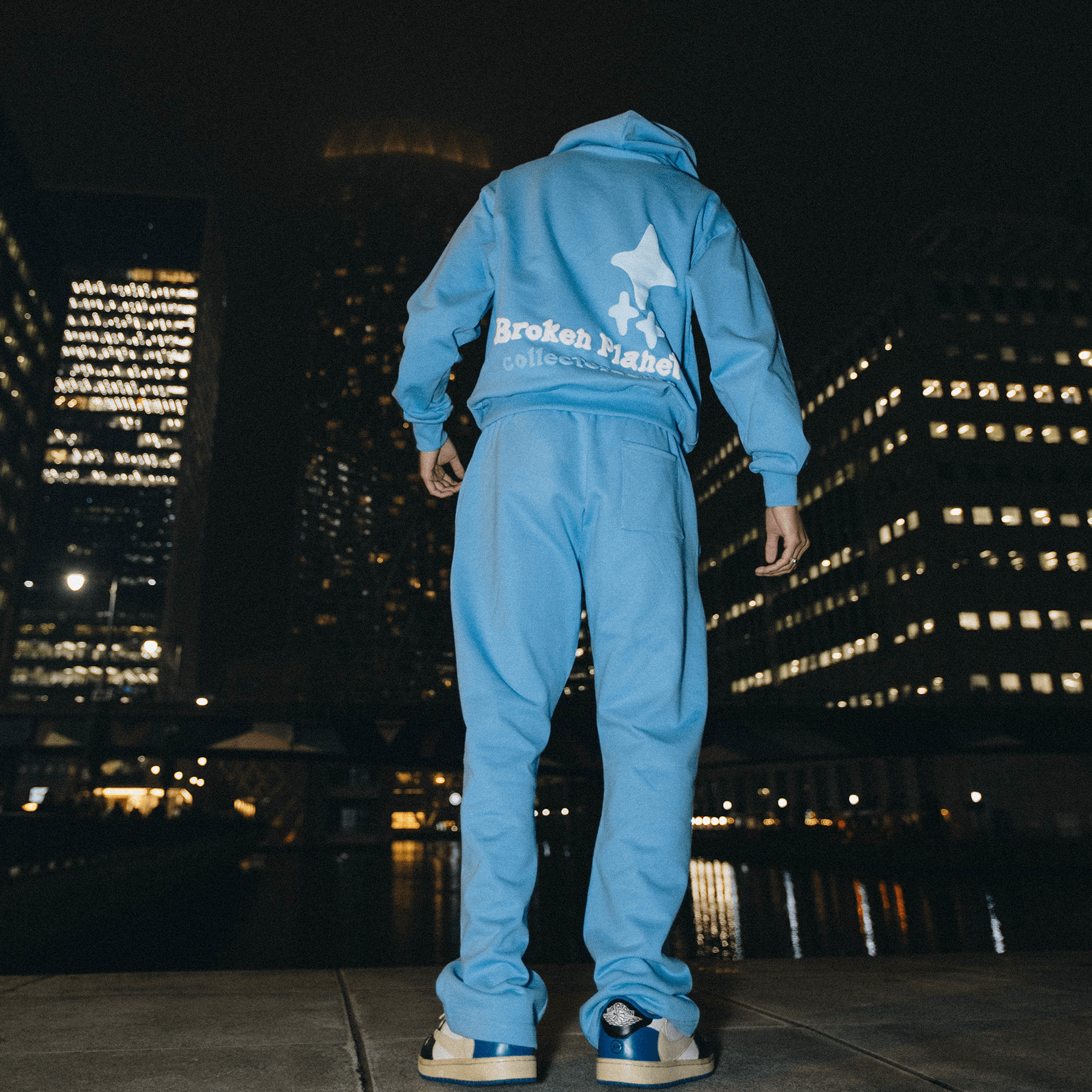 Broken Planet Hoodie x KG 'University Blue' — XXS — Top View