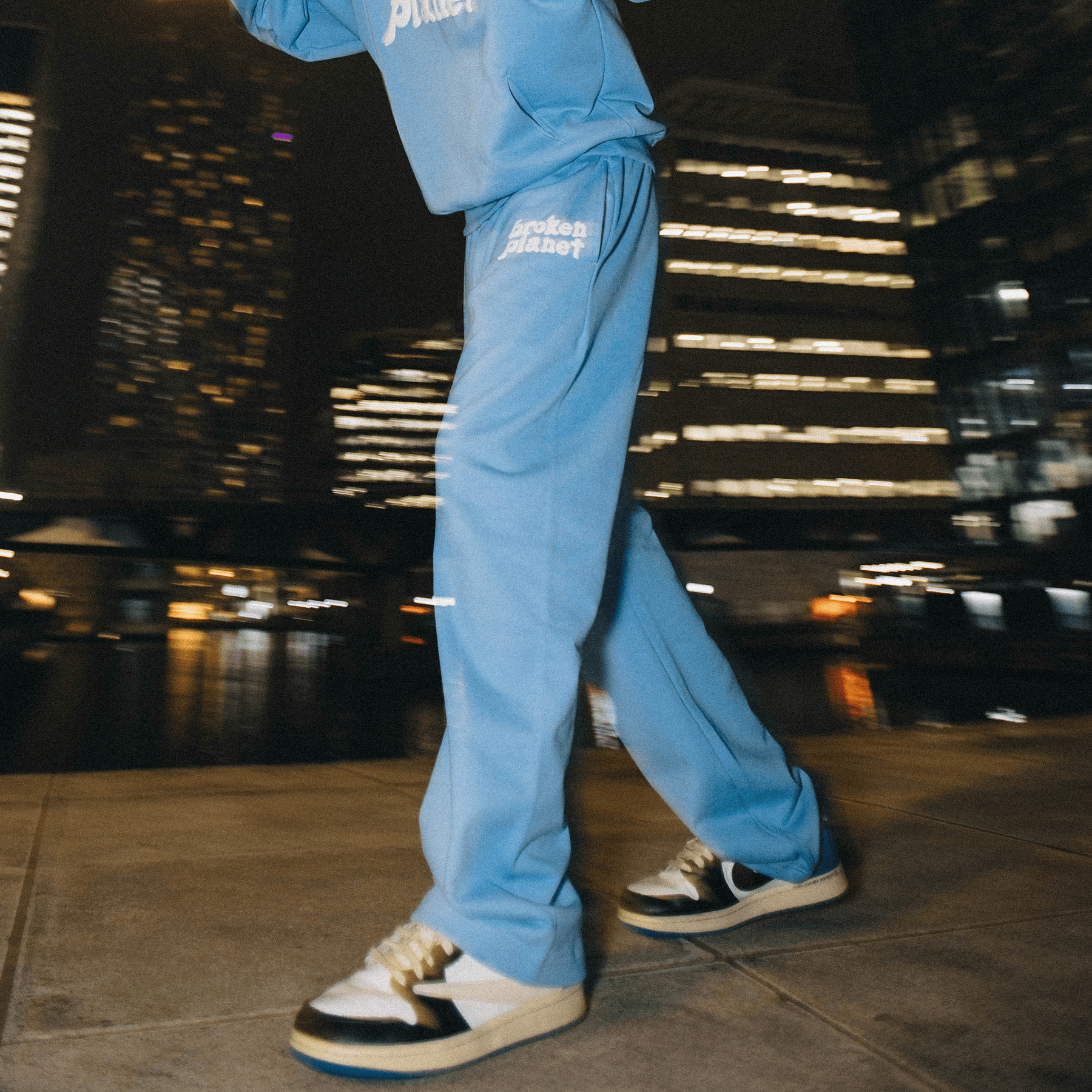 Broken Planet x KG Sweat Pants 'University Blue' — XXS — Top View