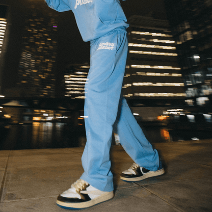 Broken Planet x KG Sweat Pants 'University Blue' — XXS — Top View