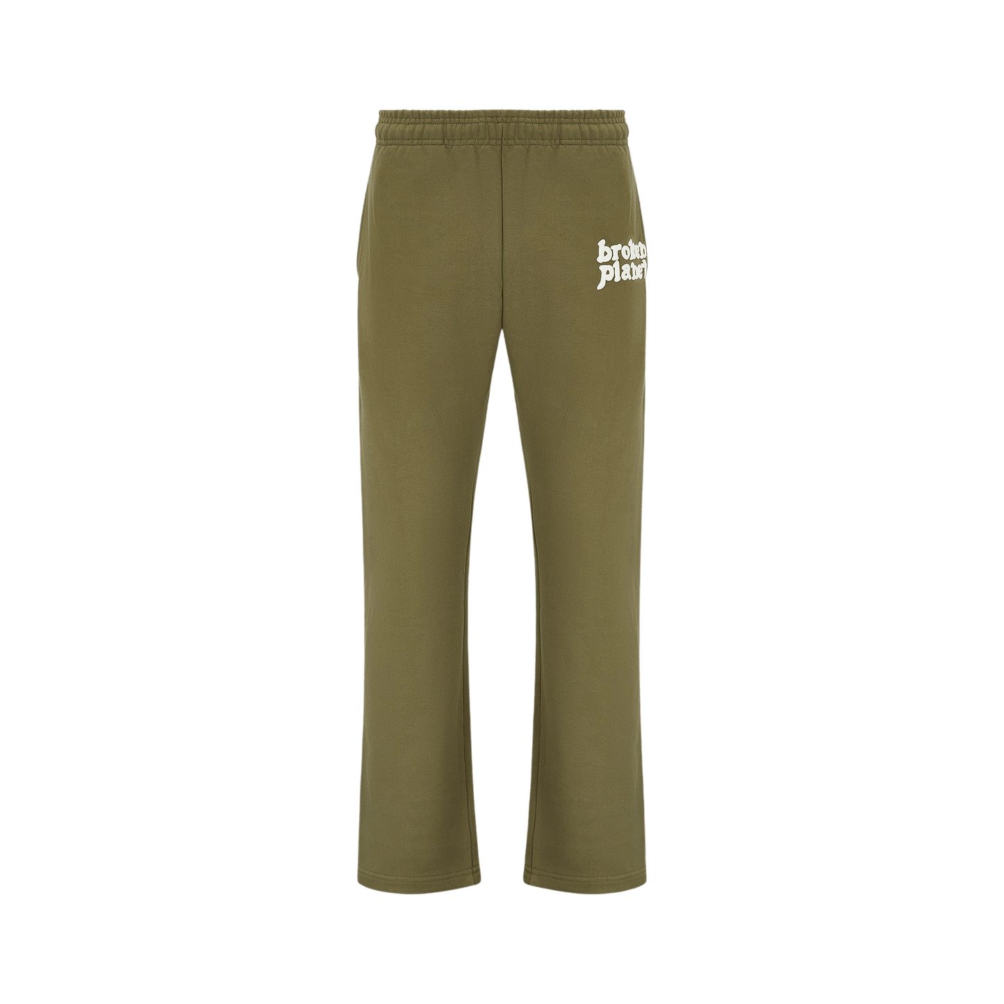 Broken Planet x KG Sweat Pants 'Olive Green' — XXS — Front View