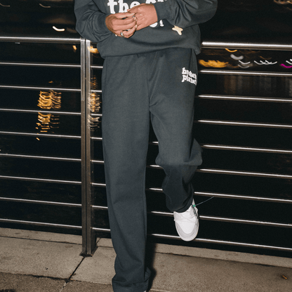 Broken Planet x KG Sweat Pants 'Onyx' — XXS — Top View