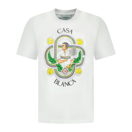 Casablanca 'Le Joueur' T-Shirt White — S — Front View
