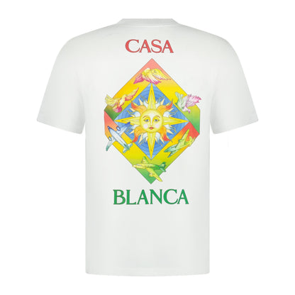 Casablanca 'Les Elements' T-Shirt White — S — Front View