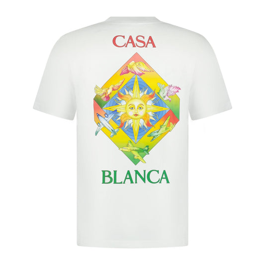 Casablanca 'Les Elements' T-Shirt White — S — Front View